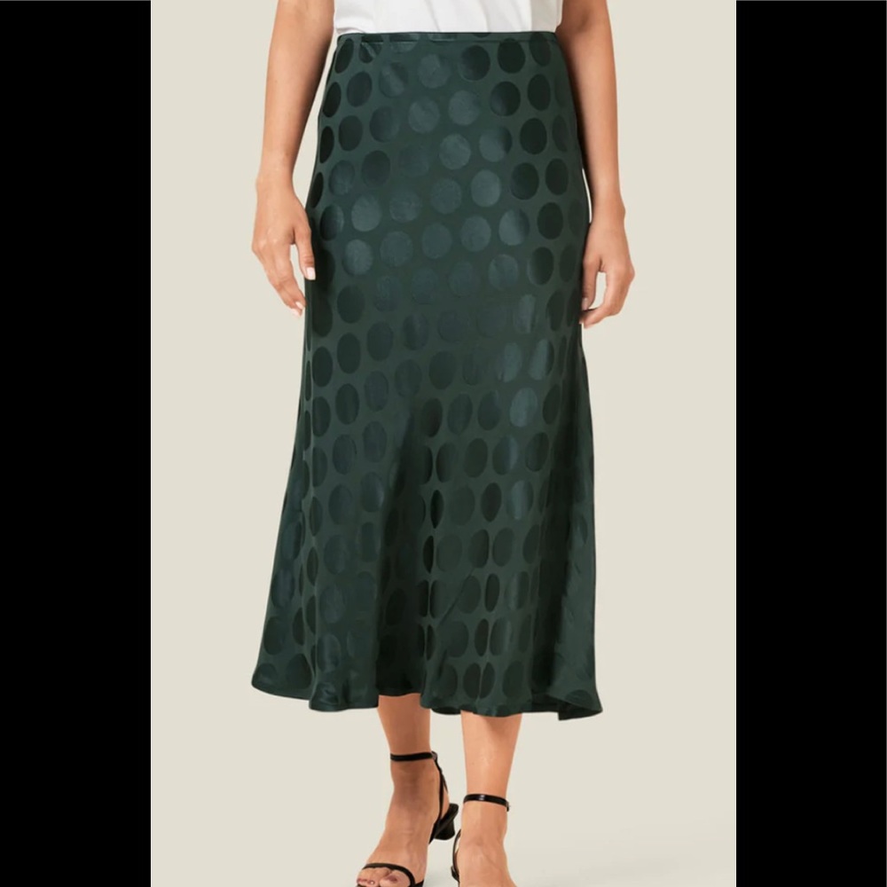 NWT Masai Copenhagen Forest Green Sybil Midi Skirt